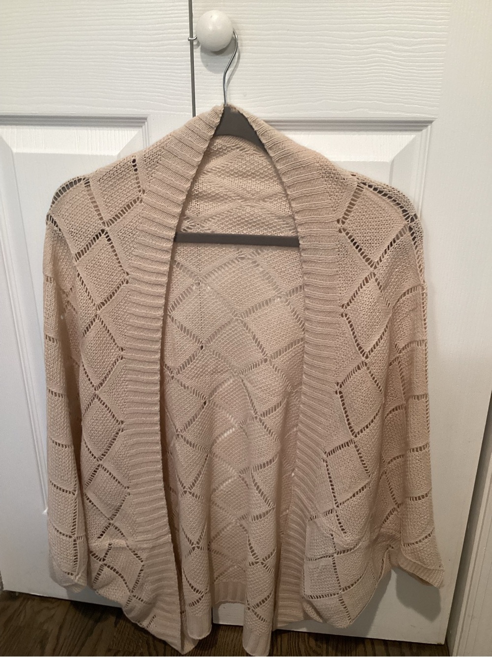 Cupshe Beige Open-Front Dolman Sleeve Cardigan